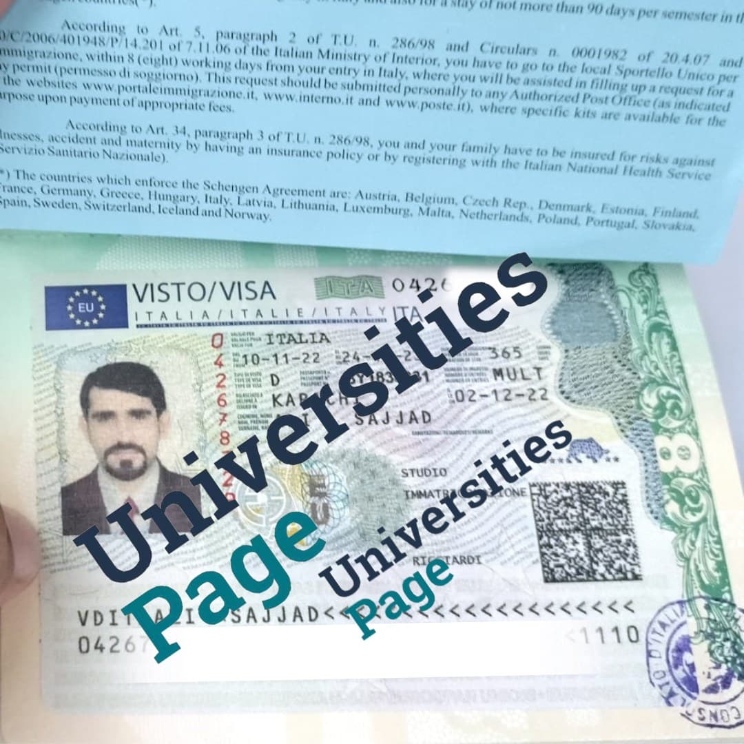 Success Story for Italy study visa by Universities page visa consultant in pakistan