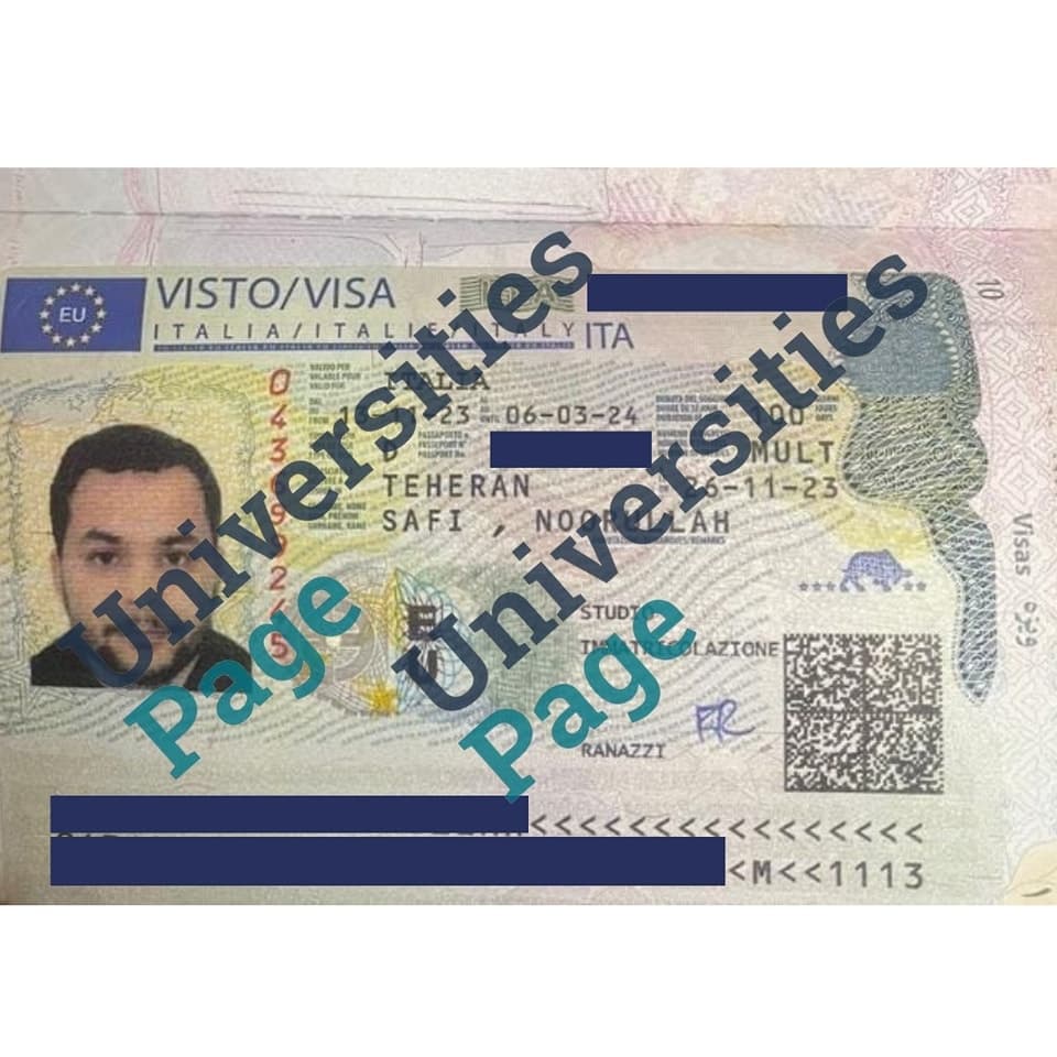 Success Story for Italy study visa by Universities page visa consultant in pakistan