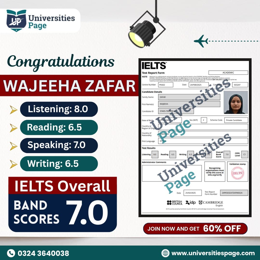 TOP IELTS TRAINING RESULT BY UNIVERSITIES PAGE
