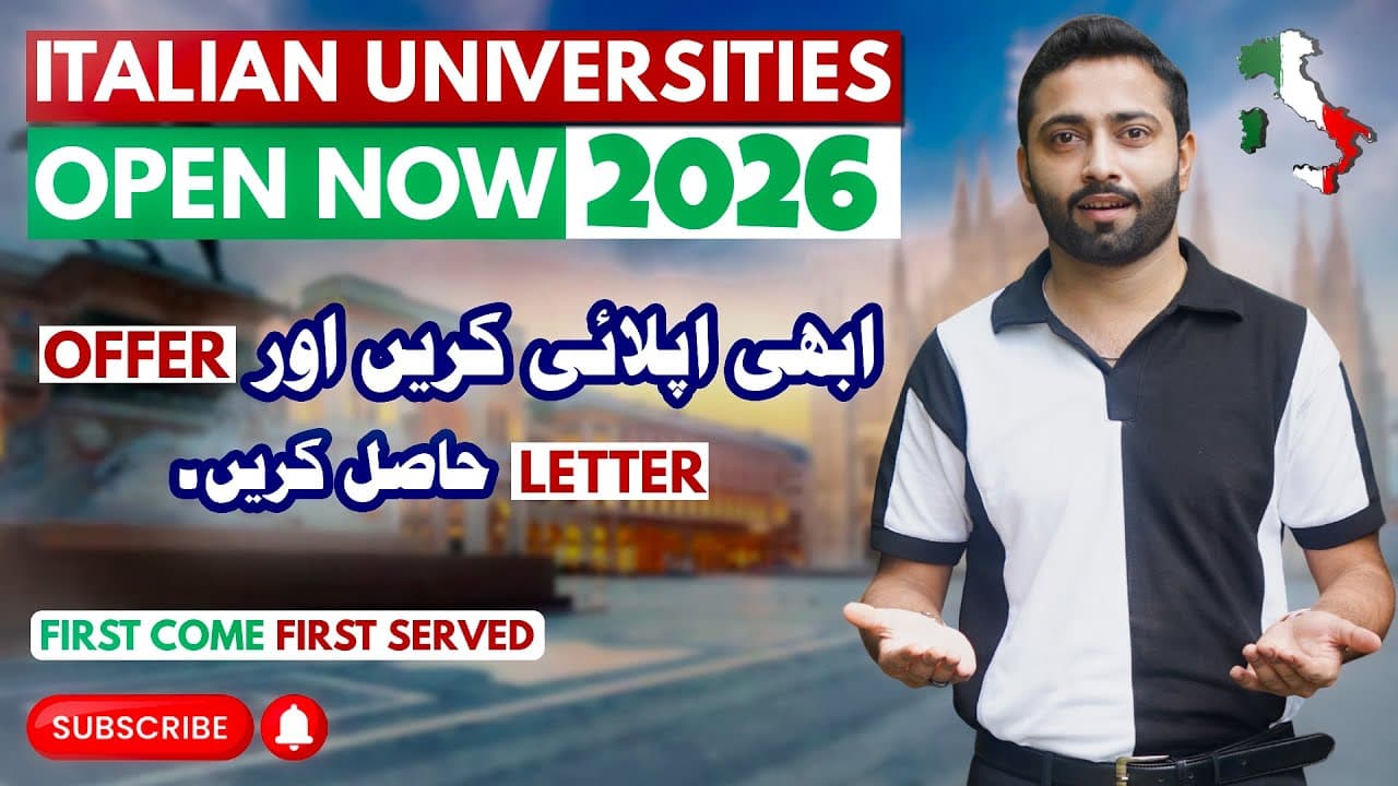 Italian University Admissions Open NOW 2026 Apply & Get Your Offer Letter Soon!