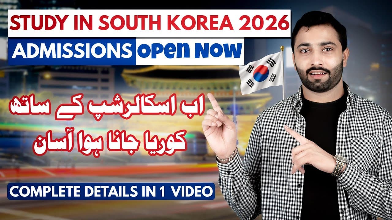 Study FREE in South Korea 2026 | 97% Visa Ratio, Fully Funded Scholarships & Top Universities!
